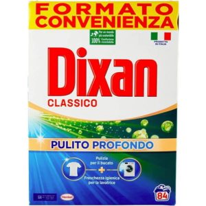 Стиральный порошок для стирки белых и цветных вещей DIXAN Classico, 4,6 кг, 84 стирки