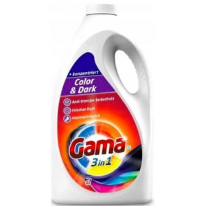 Концентрированный гель для стирки цветной и темной одежды Gama Color & Dark 3в1 4,15 л 83 стирки