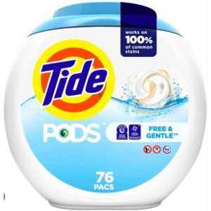 Капсулы для стирки Tide FREE & GENTLE 76 штук