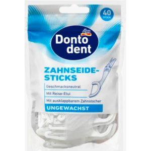 Флоссы для зубов Dontodent Zahnseidesticks, 40 шт