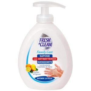 Дезинфицирующее жидкое мыло с цитрусовым ароматом Fresh&Clean 300 ml