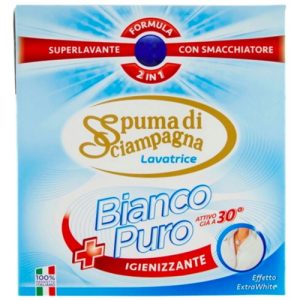 Стиральный порошок для белого белья Spuma di Sciampagna Pure White Sanitizing с формулой 2 в 1, 18 стирок