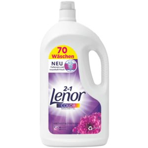 Гель для стирки цветного белья Lenor amethyst flower dream защита цвета, аромат Аметист, 3.85 л 70 стирок