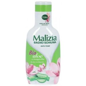 Гель-пена для ванны и душа Malizia Био Алоэ вера и магнолия 1000 мл
