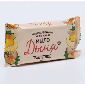 Мыло туалетное 100гр Дыня в цветной обертке