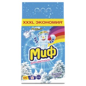 Порошок стиральный МИФ Автомат Колор Свежий цвет, 6кг 1 шт