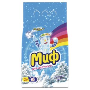 Порошок Миф для цветного 3 в 1 свежий цвет 2 кг. 1 шт