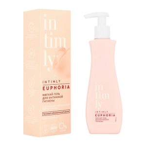 Мягкий гель для интимной гигиены `INTIMLY` EUPHORIA с натуральными афродизиаками (персик и ваниль) 220 мл