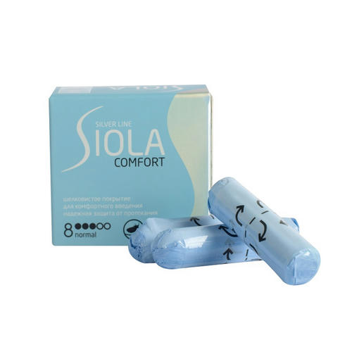 Тампоны Siola Silver normal 8шт