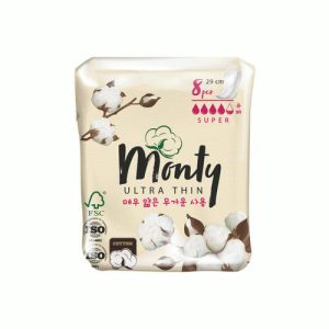 Женcкие гигиенические прокладки Monty ULTRA THIN SUPER PLUS 8шт