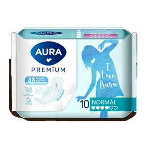 AURA PREMIUM Прокладки женские гигиенические NIGHT 7шт