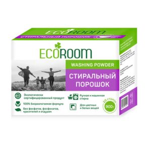 Стиральный порошок универсальный Ecoroom, гипоаллергенный, 900 г