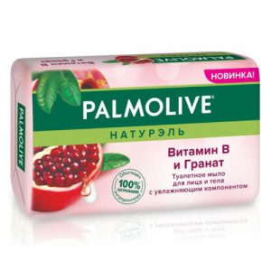 Мыло туалетное для лица и тела Palmolive Натурэль Витамин B и Гранат, 150г