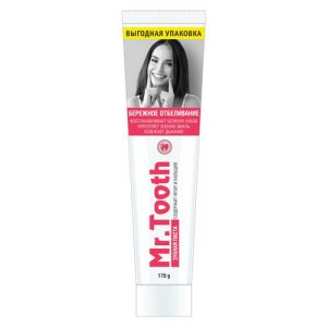 Зубная паста Mr.Tooth Бережное отбеливание, 170г