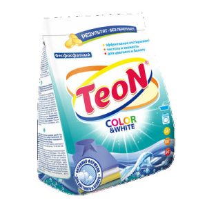 Стиральный порошок Teon Color&White, для белых и цветных вещей, 350 гр