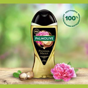 Гель для душа Palmolive Роскошь масел, масло макадамии и экстракт пиона, 250мл