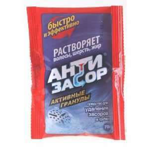 Средство от засоров Антизасор,активные гранулы, 70г