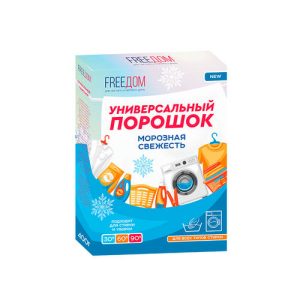 Стиральный порошок Freeдом Морозная свежесть, для всех видов стирки, 400г