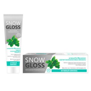 Зубна паста SnowGloss Активный комплекс, 100мл