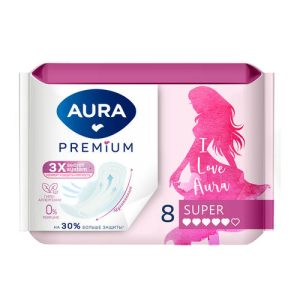 AURA PREMIUM Прокладки женские гигиенические NORMAL 10шт