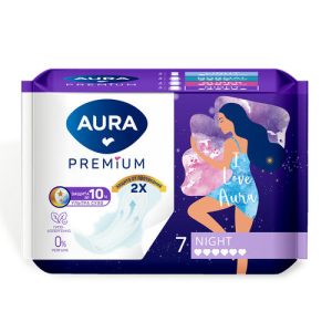 AURA PREMIUM Прокладки женские гигиенические SUPER 8шт
