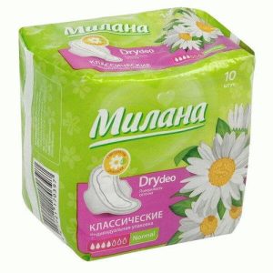 Прокладки Милана 10шт классические Dry Deo Normal