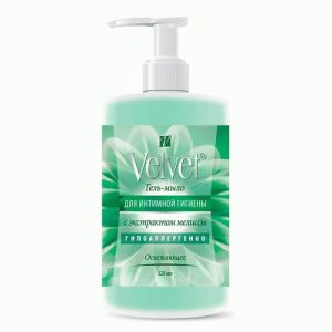 Гель-мыло для интимной гигиены Velvet 320мл с экстрактом мелиссы