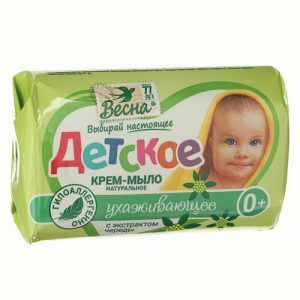 Крем-мыло детское Весна 90г регенерирующее с экстрактом череды