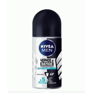 Дезодорант муж. Nivea roll 50мл невидимая защита для черного и белого Fresh