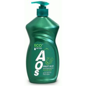 Средство для мытья посуды AOS 450мл с фруктовыми кислотами