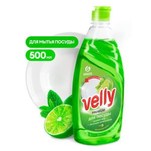 Grass: Велли 500мл средство для мытья посуды Премиум лайм и мята