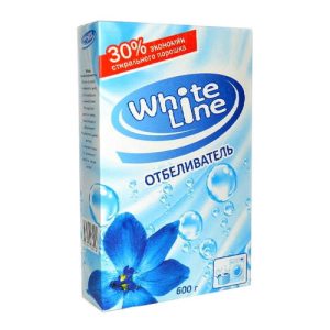 WHITE LINE 600г Отбеливатель порошок, картонная коробка