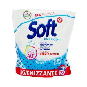 Порошок для стирки 1,1 кг дезинфицирующий Голубой кислород Soft