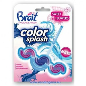 Brait WC Туал блок Color Sweet Flowers 2-фаз 45г 1/32 Brait