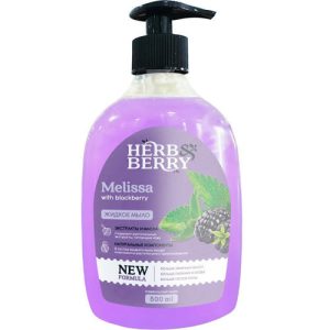 Жидкое мыло Ежевика Мелисса, флакон Herb Berry 500мл