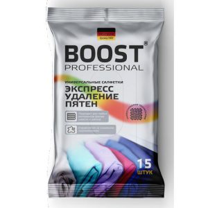 Boost влажная салфетка для удаления пятен 15 шт {108} Boost Professional