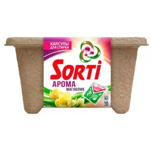 Капсулы д/стирки 10 шт Арома Магнолия (картон) Sorti