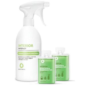 Комплект Interior универсальный очиститель 2*50мл + 500мл DutyBox Grass