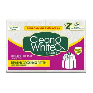 Хозяйственное мыло CLEANWHITE Против пятен э/пак Duru 480 (4*120)гр