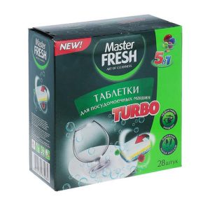 Мастер Фреш таблетки для посудомоечных машин Turbo 28 шт / 6