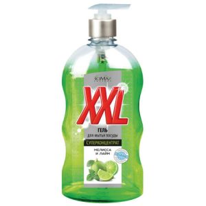 Гель для мытья посуды мелисса и лайм XXL Romax 650мл
