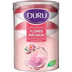 Duru мыло туалетное Fresh Цветочное облако 4шт по 100г Duru