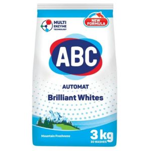 ABC 3 кг Стиральный порошок автомат Mountain freshness (Горная свежесть)для белого (*6) ABC