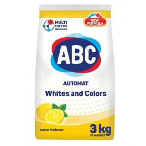 Стиральный порошок ABC Автомат Лимон универсальный, 3 кг ABC