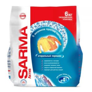 Стиральный порошок Актив Колор Горная свежесть 6000г Sarma Невская косметика
