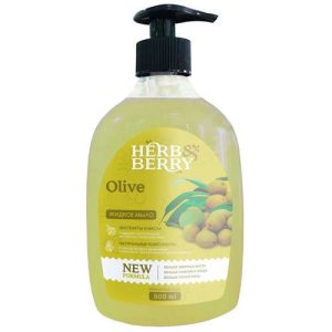 Жидкое мыло Олива, флакон Herb Berry 500мл