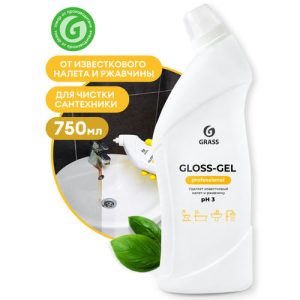 Чистящий спрей Gloss, для туалетов и ванных комнат Professional Grass 750мл