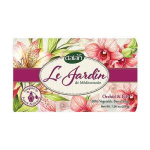 Парфюмированное туалетное мыло Dalan Le Jardin "Орхидея и лилия", 200 г, Dalan Le Jardin Orchid & Lily Soap