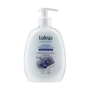 Жидкое крем-мыло, Luksja Creamy & Soft Hydrating Linseed & Rice Milk