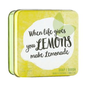 Мыло для тела в металлической коробке "Лимон", Scottish Fine Fruits Lemons Soap